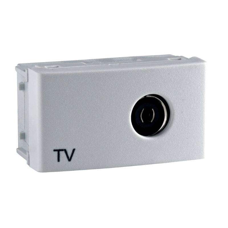 Módulo RODA toma TV pasante blanco